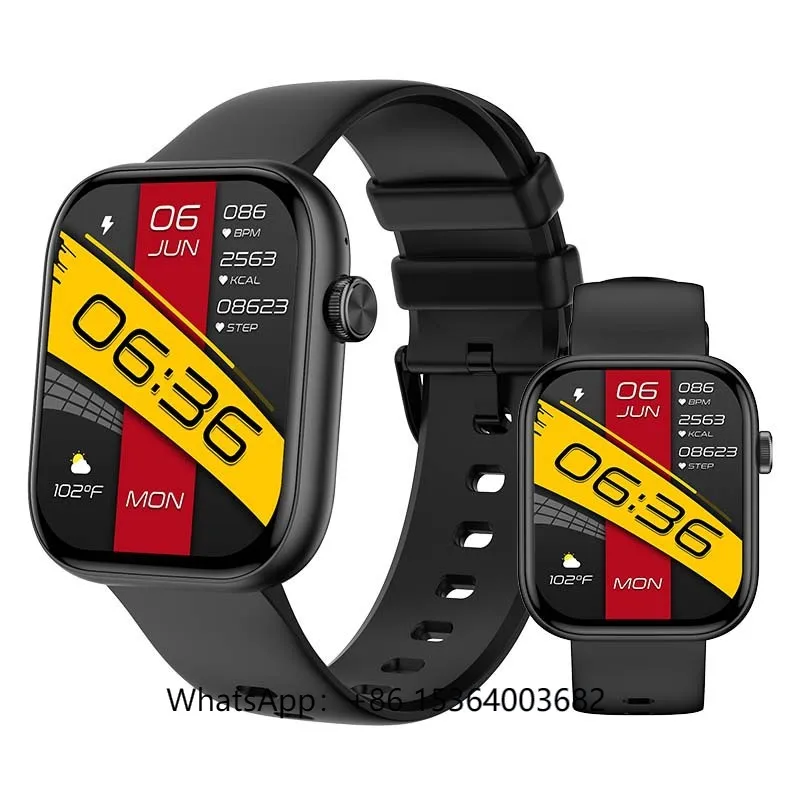 

TJXL-2025 New P89 Smart Watch 1.93-Inch Full-Screen TFT Display Sports Mode 100% Wireless Charging Silica Gel Compatible IOS