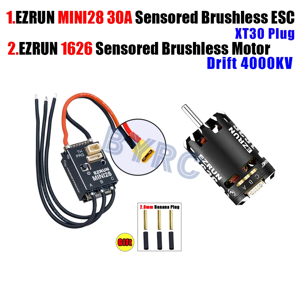 Hobbywing EZRUN Mini28 Combo (Mini28 ESC + 1626 SD Motor) For 1/28