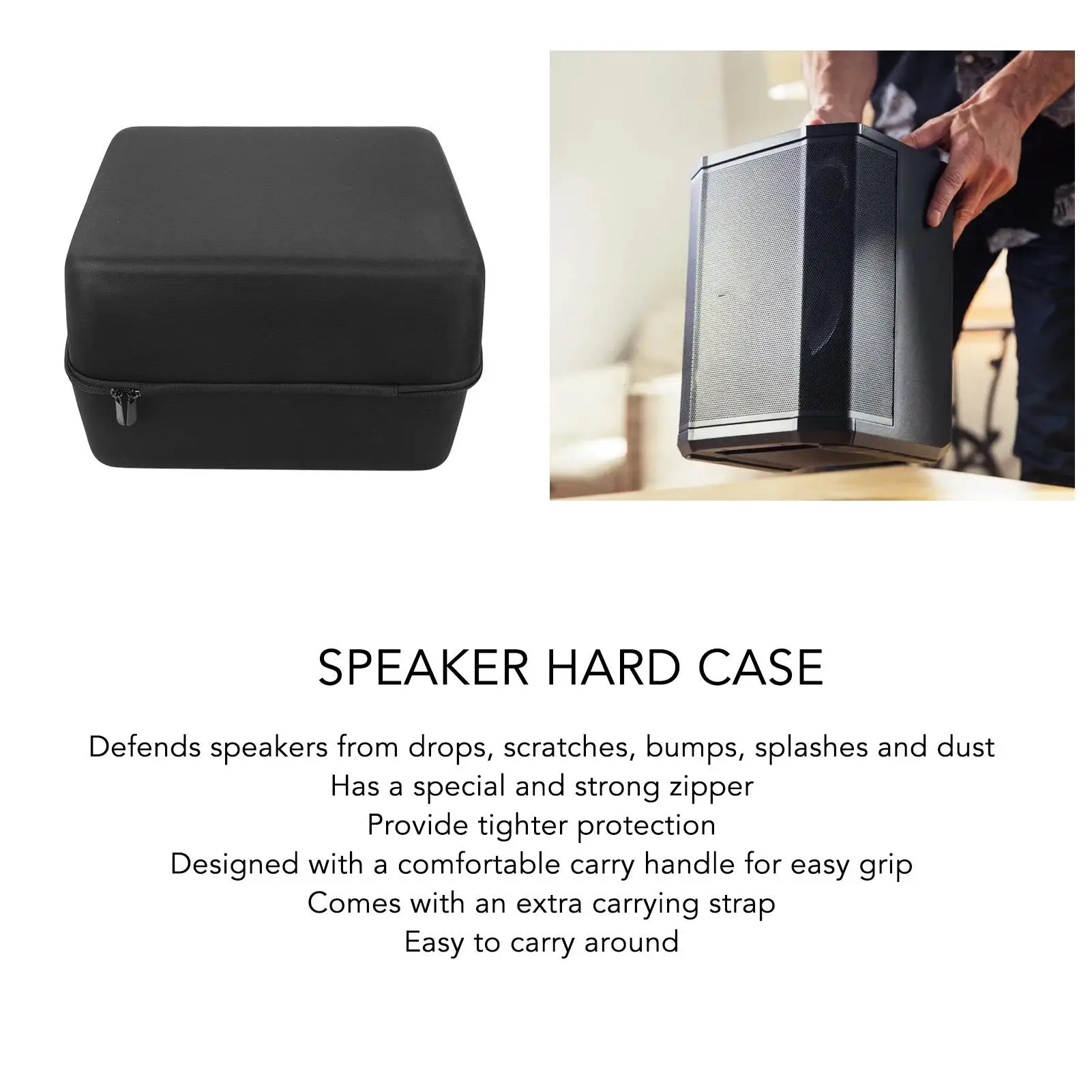 Waterproof Hard Case Bag for s1 PRO Speaker - Portable Wearproof Travel Storage with Strap