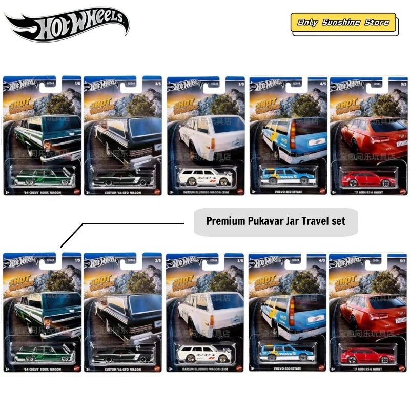 

Hot Wheels Premium Pukavar Travel Set Audi RS6 Alloy Motorcycle And Car Model GDG44-E Play Vehicles And Models Toy for Kids