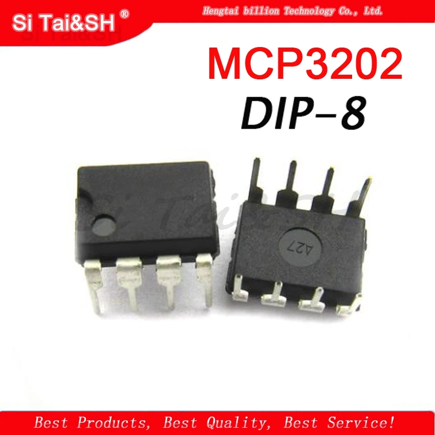 1pcs  MCP3202-BI/P MCP3202-CI  MCP3202 DIP-8