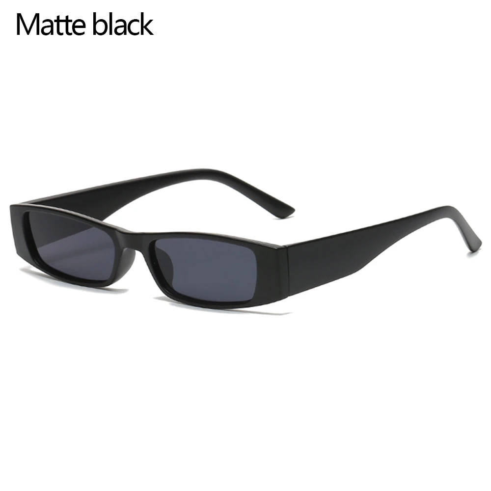 Women's Fashion UV400 Trending Small Frame Narrow Sunglasses Small Rectangle Sunglasses Retro Sun Glasses