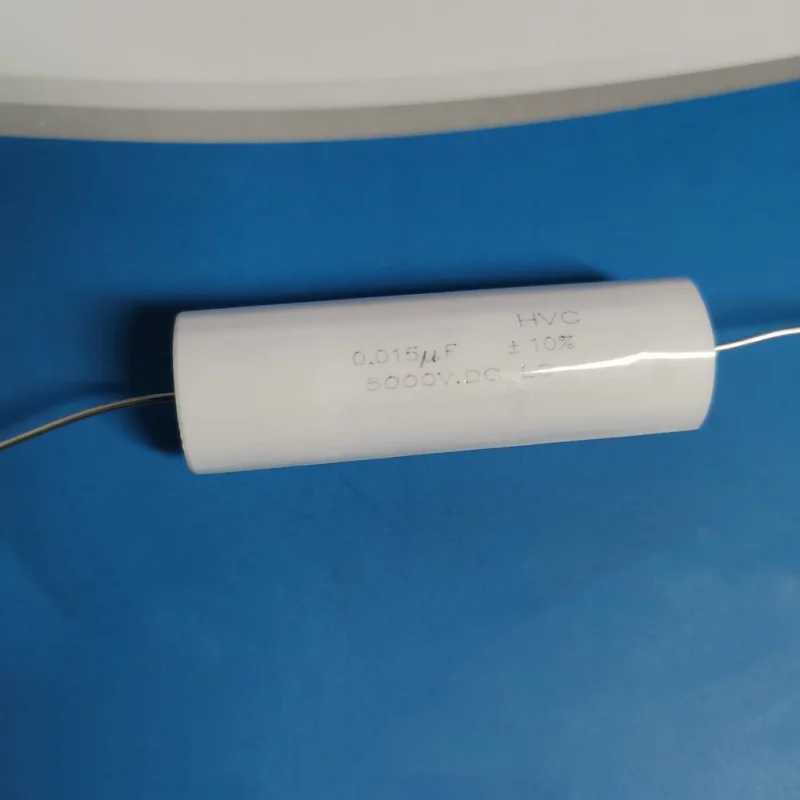 

2PCS high voltage inductive and polarity-free film capacitor 0.015UF 153 5KV 5000V 12X44MM