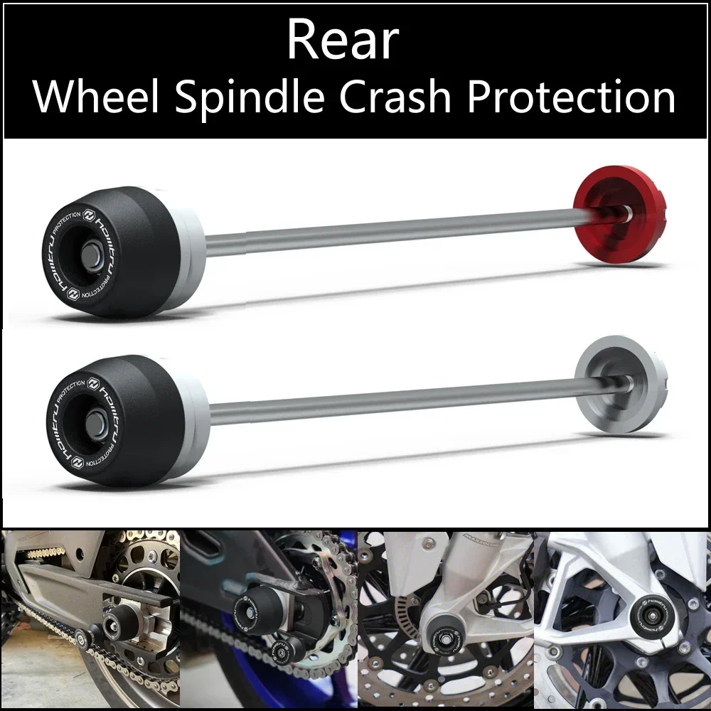 

For Suzuki SV650 2015-2023 SV650X 2018-2023 Rear wheel Spindle Crash Protection