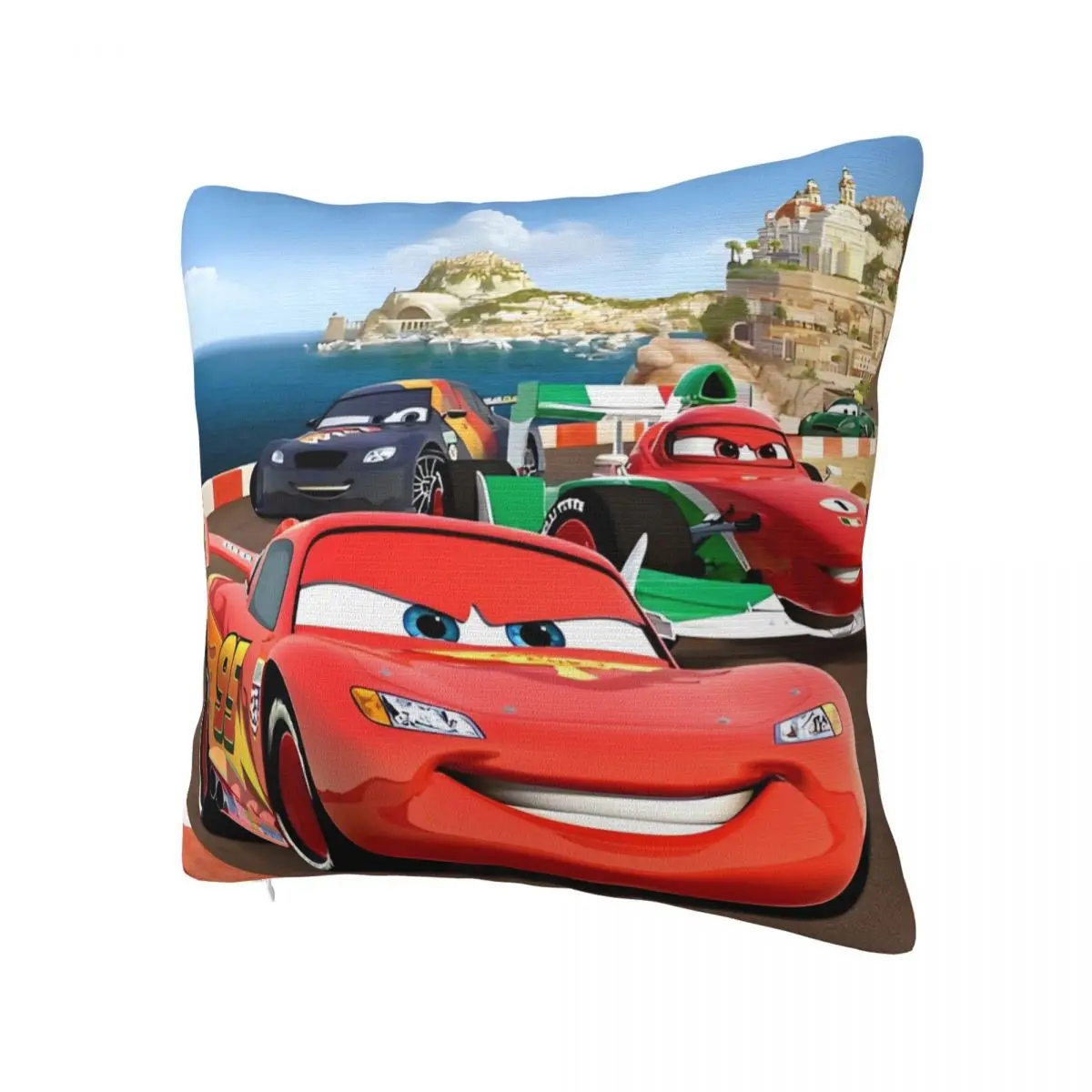 Lightning McQueen 95 Cars Pillow Case Cushion Cover Soft Design Pillow Cover Morden Pillowcases For Sofa Car Home Decor