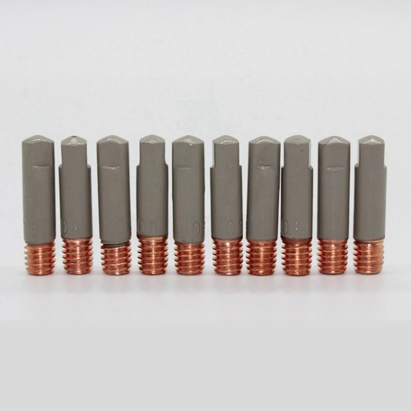 10Pcs MB15AK Welding Nozzle Tips Coating Protect M6 Gas Nozzle Tip MIG Welding Tool Parts