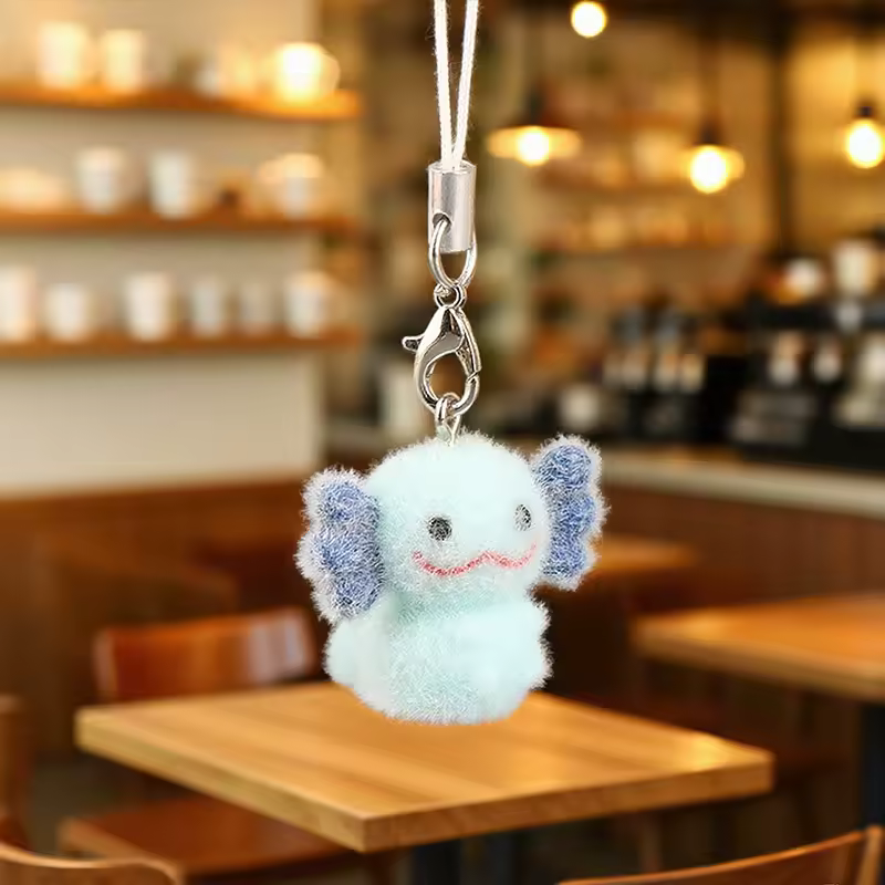 Fluffy Alpaca Elk Capybara Animal Keychains Resin Cartoon Lovely Funny Garlic Goose 3D Doll Pendant Bag Box Car Key Ring Jewelry - Image 34