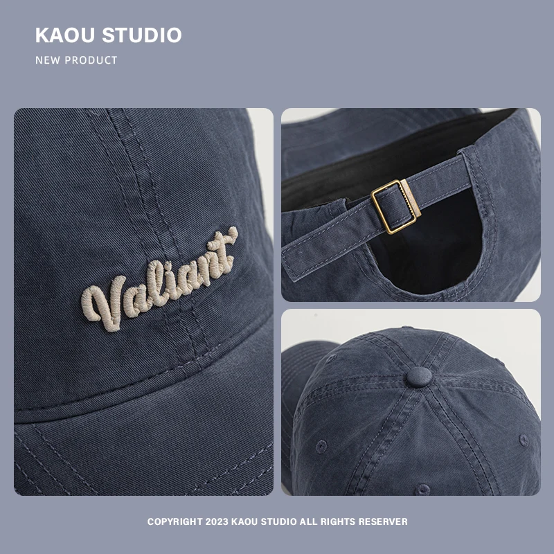 Versatile cap Simple casual spring and autumn sunshade baseball cap