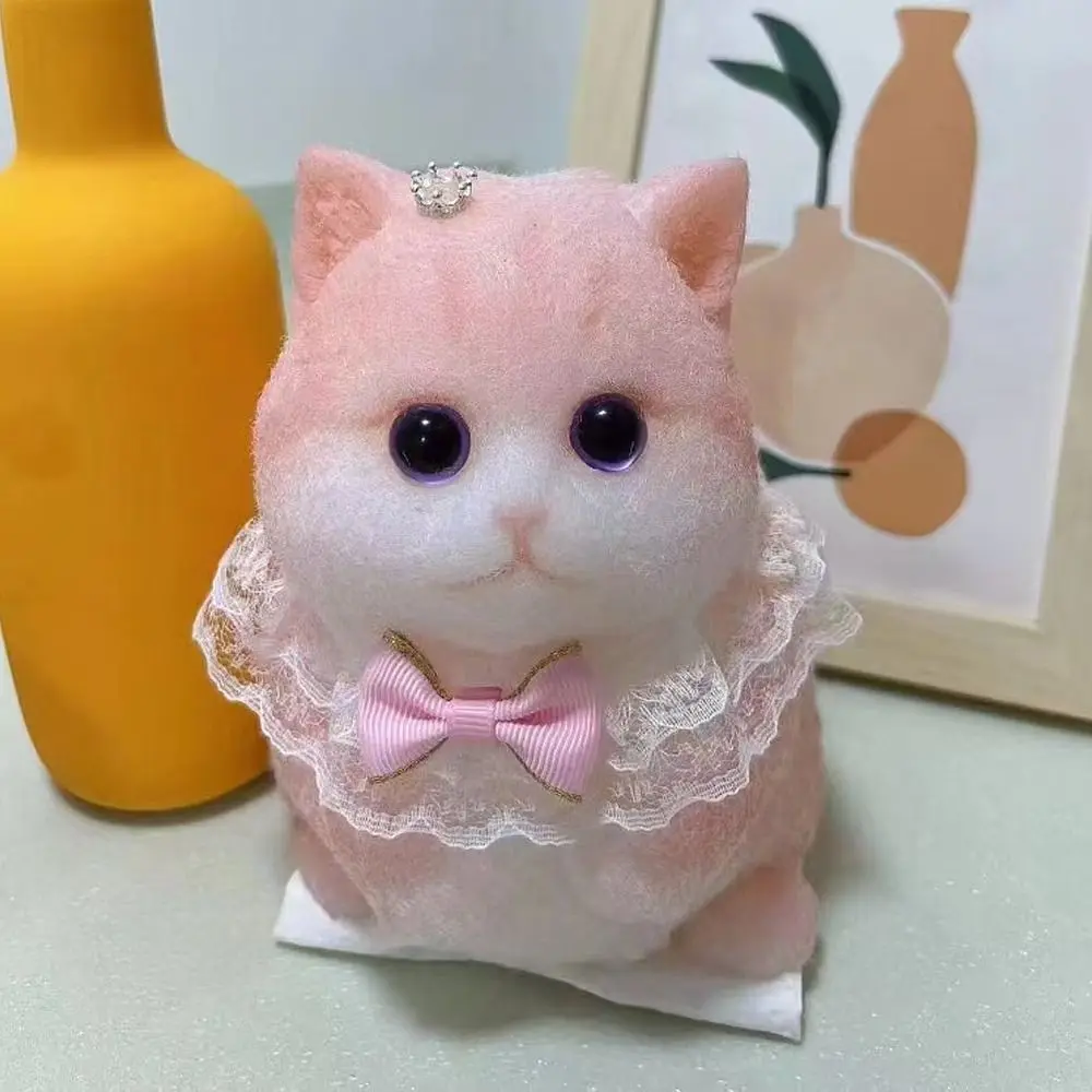 Stress verlichten Knijpspeeltje Vermindering van angst met massaal oppervlak Decomprimerend speelgoed Schattig kattenpatroon Zacht