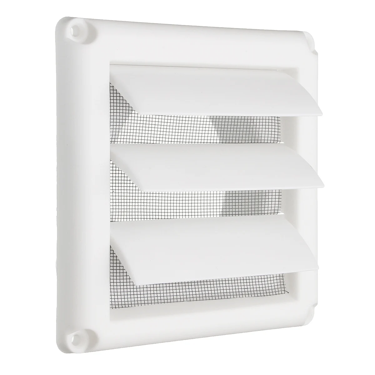 

5.6inch White Plastic Louvre Air Vent Grille with Adjustable Flyscreen Cover Heating Cooling & Vents Vents