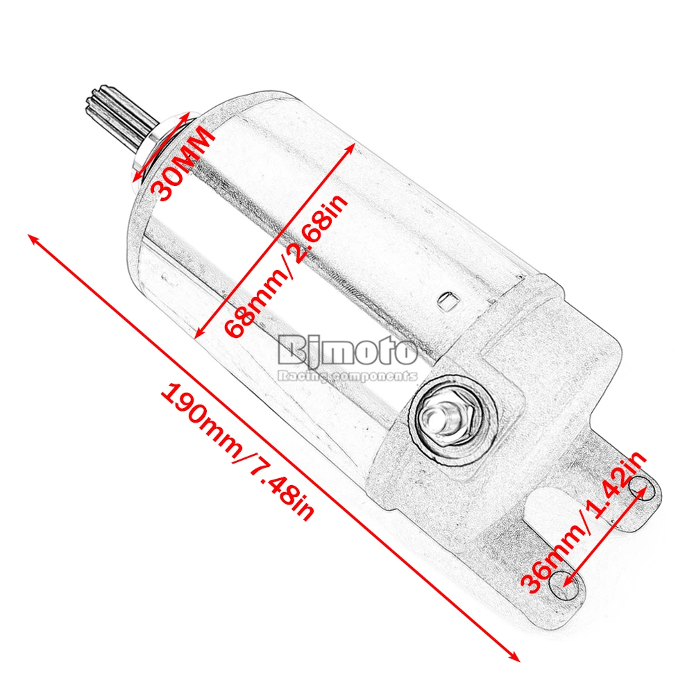 Motorrad-Anlasser für Suzuki GSX1300 GSX1300R Hayabusa 2008-2019 31100-15H00 AN650Z AN650 Burgman 650 31100-10G00 – Detail 10