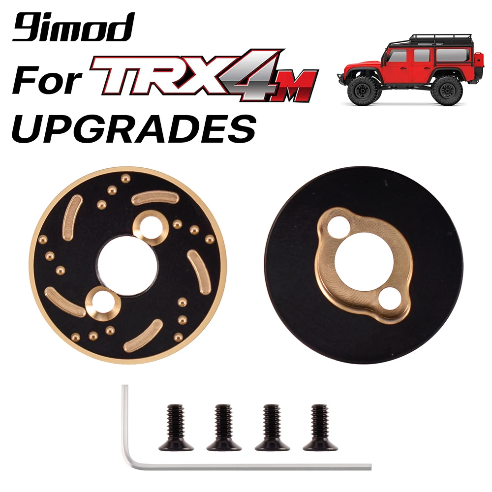 9imod Brass Heavy Duty Brass Counter Weight Set Improve Stability Rear Axle for Traxxas TRX4M 1/18 RC Crawler Upgrade