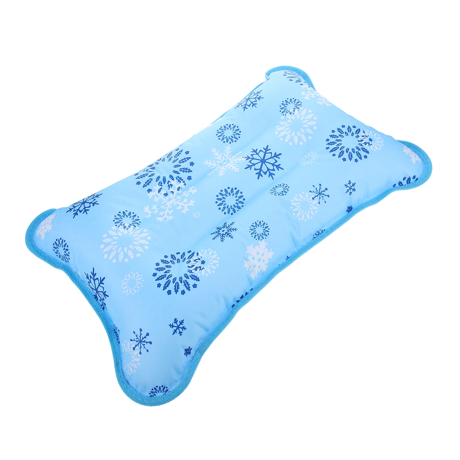 

Inflatable Water Pillow Cooling Summer Camping Travel 55x35cm Adult Blue Snowflake Fillable Air Water Cooling Sleep