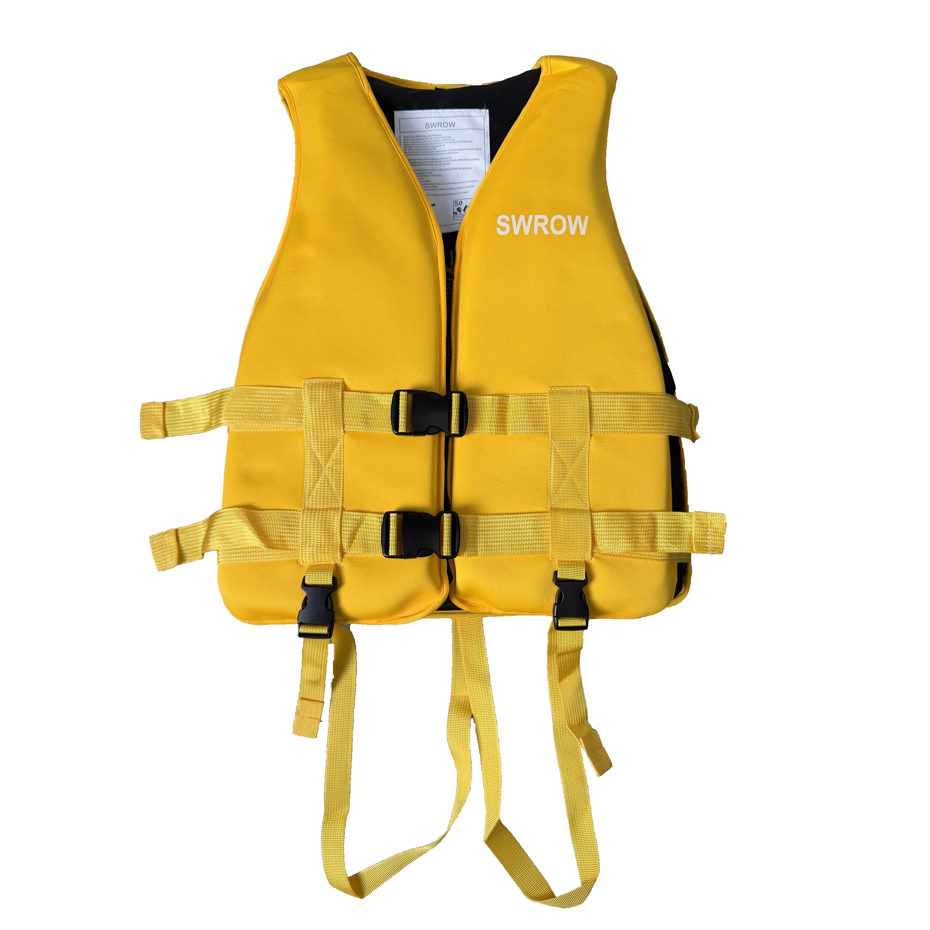 SWROW Neue Wassersport-Schwimmweste Rettungsweste zum Schwimmen, Bootfahren, Skifahren, Autofahren, Driftfahren für Erwachsene und Kinder