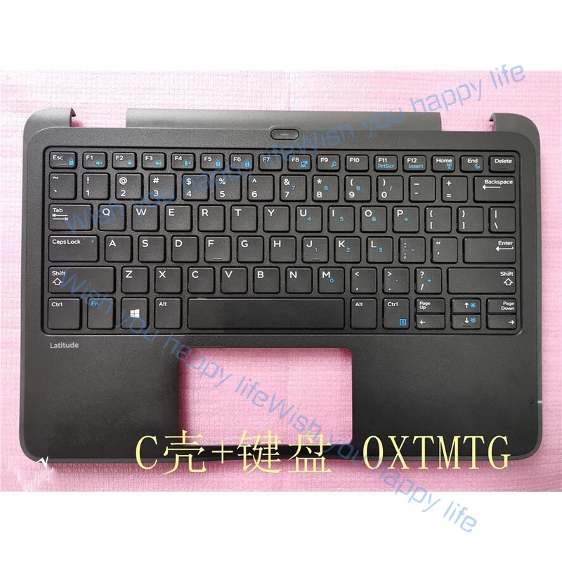 L... New Palmrest Upper Case Cover For Dell Latitude Education 3180 w/Keyboard 0XTMTG