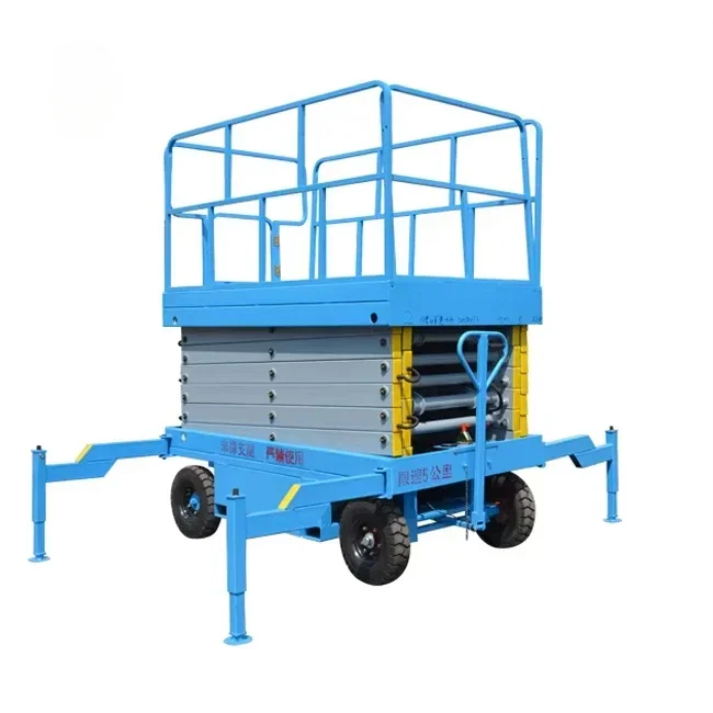 6m 8m 10m Aerial Repair Maintenance Elevator Equipment Working Platform Lift Table Scissor Lift With CE