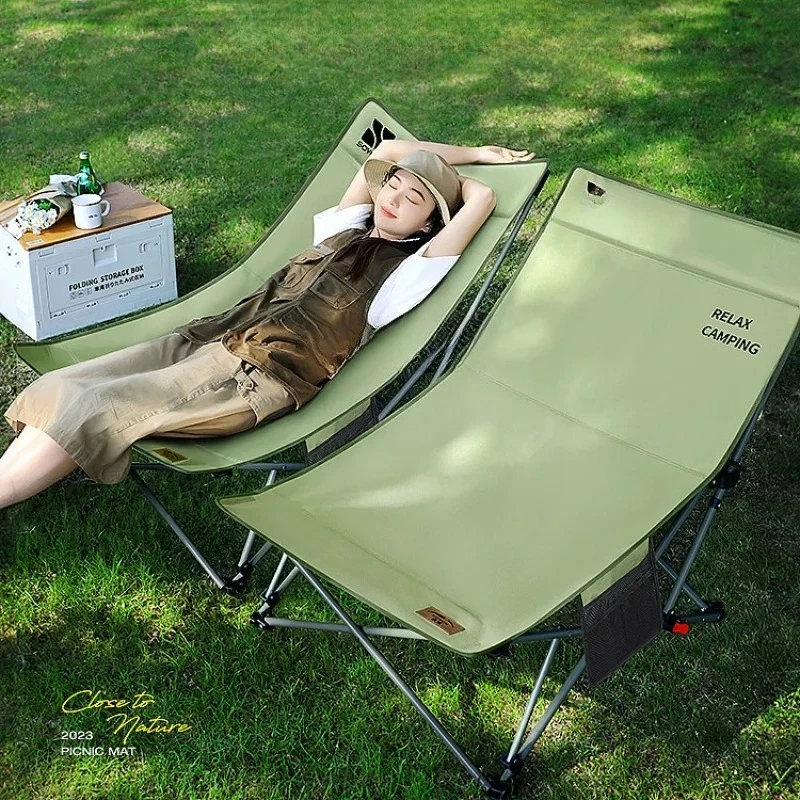 

Speed camping recliner outdoor folding portable camping lunch break beach chair