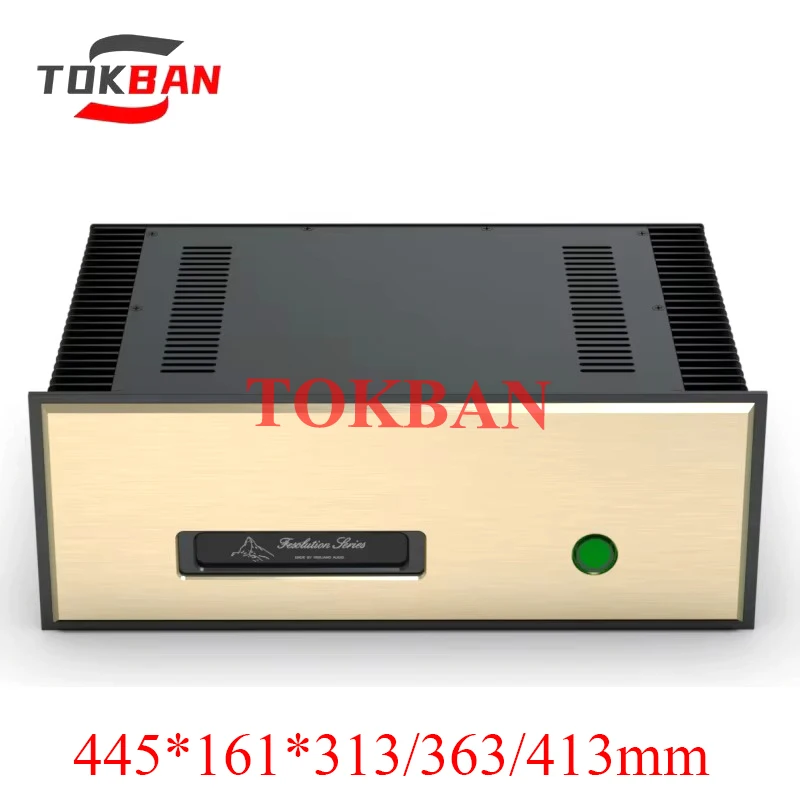 Tokban FM 445*161*313/363/413mm All Aluminum Power Amplifier Chassis Enclosure Case Class A Amplifier Chassis Diy Audio