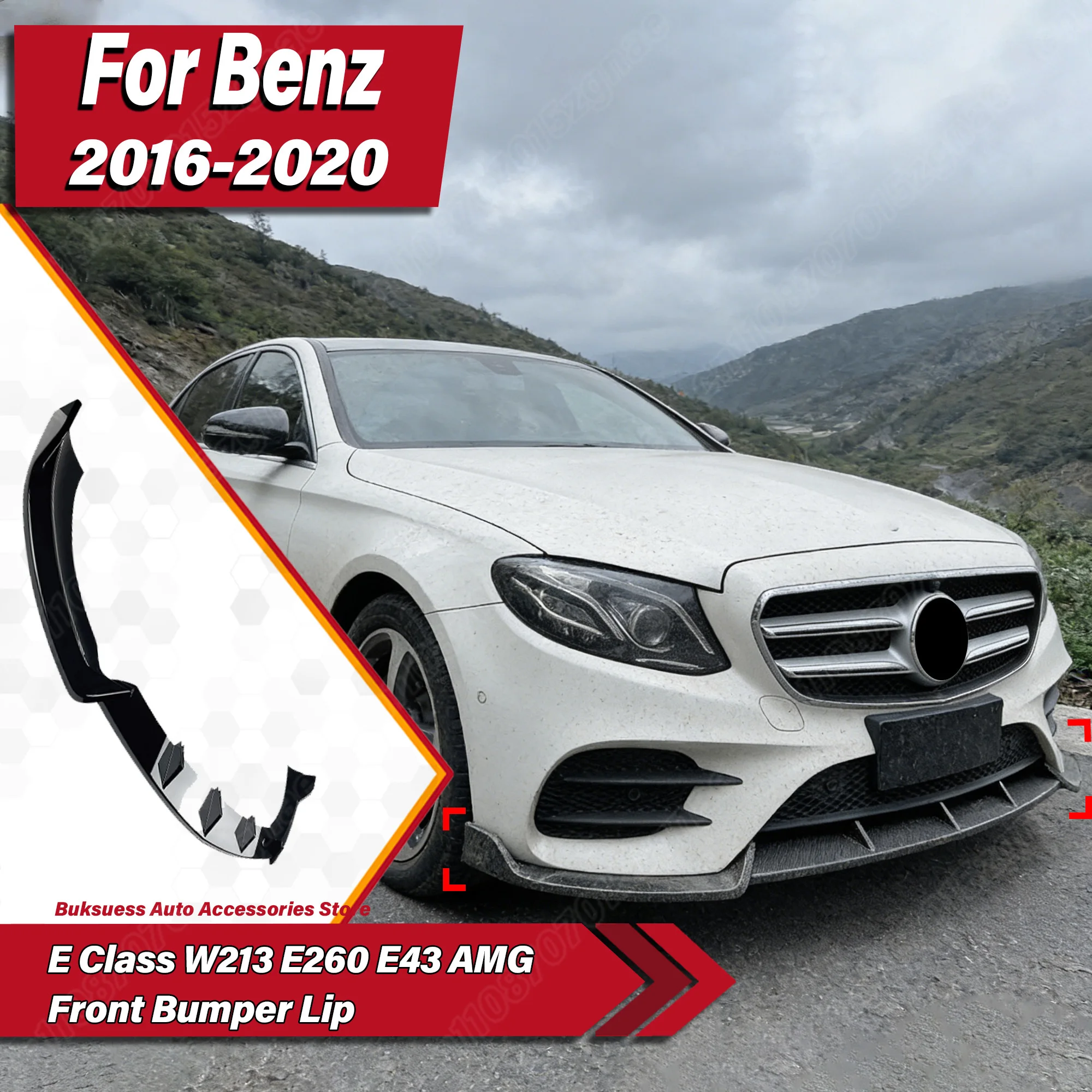 

Для Mercedes-Benz E-класса W213 E260 E43 AMG 2016-2020: Комплект для модификации и декорации переднего бампера автомобиля