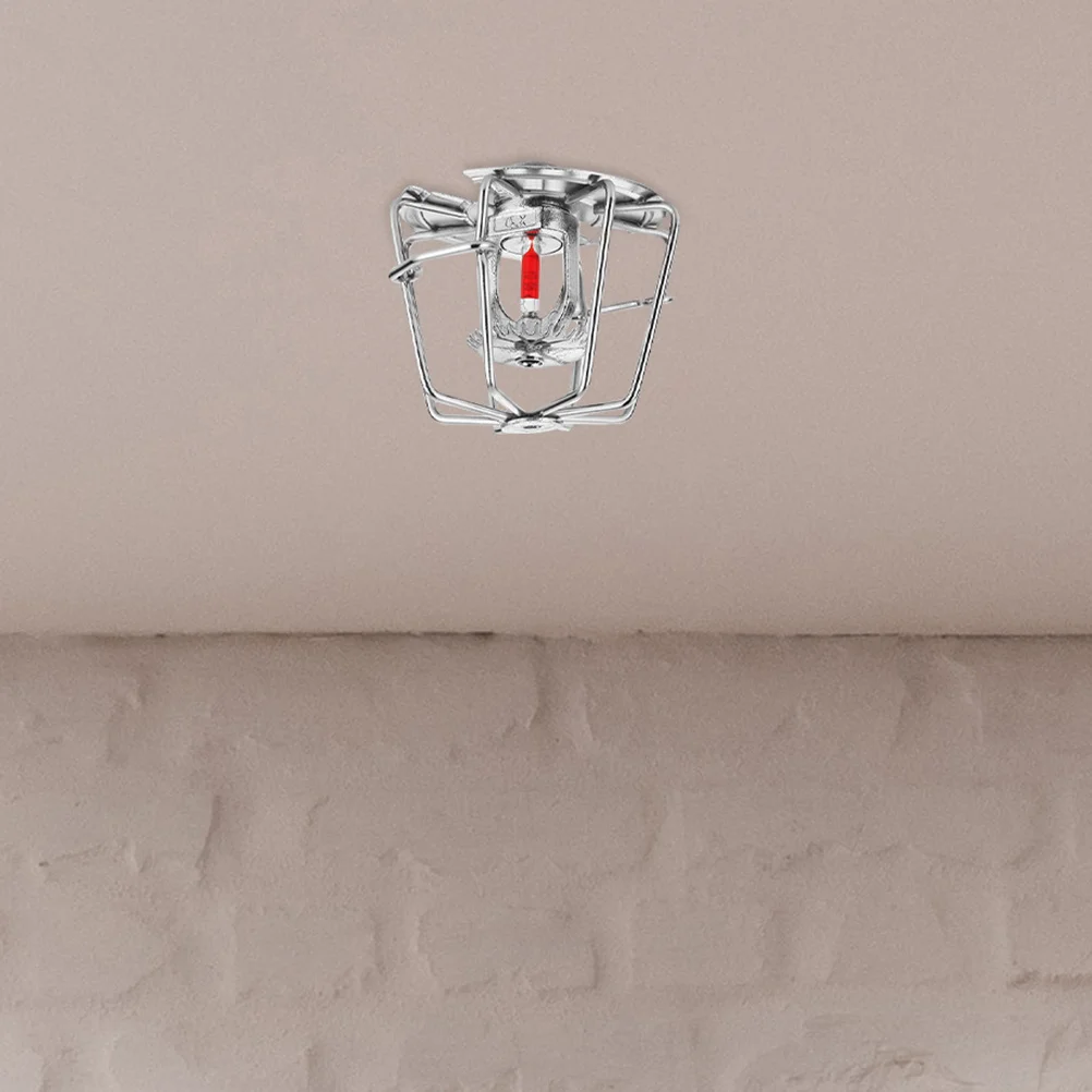 2Pcs Metal Sprinkler Head Protector Flush Mount Fire Sprinkler Cover for Horizontal Sidewall Heads Commercial Residential