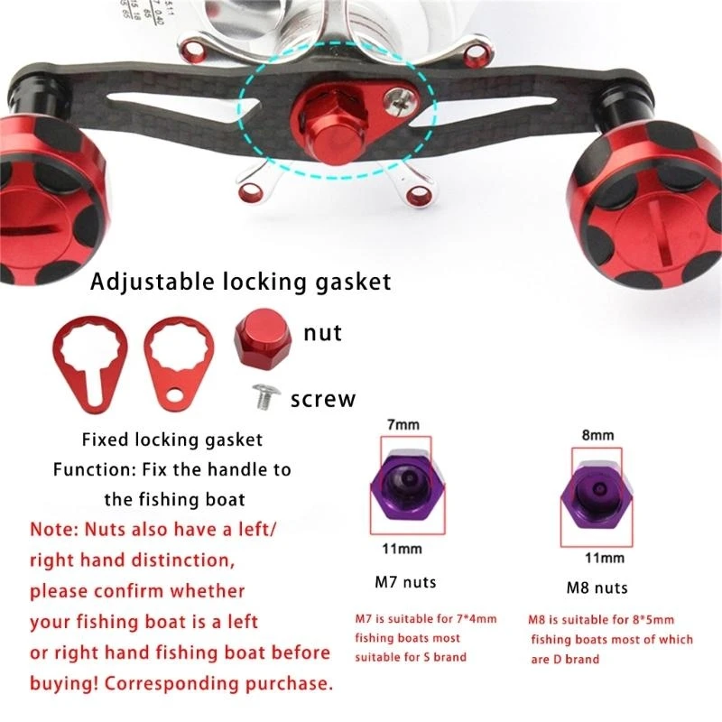 R6FE Pegangan Kanan Piring Pengunci Sekrup Nut Penutup Aksesori Memancing Berlaku