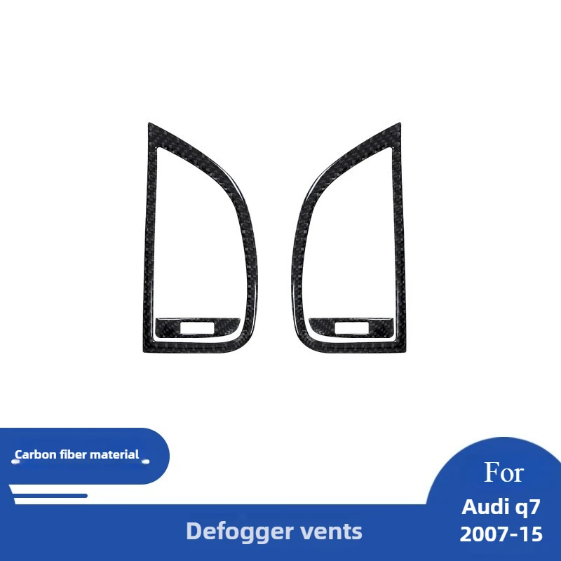

For 07-15 Audi Q7 Carbon Fiber Defogger Vent Decorative Sticker Interior Modification Accessories
