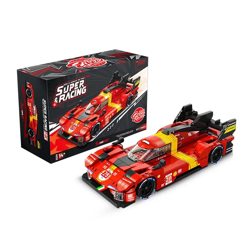 980 قطعة 499P سباق نموذج 1:16 لو مان سباق السيارات الخارقة بناء الالعاب العملاقة مجموعة الأطفال الكبار جمع هدية