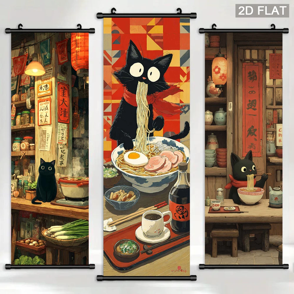 Wall Scroll Tapestry - VIKAMA Tapeçaria de Parede com Desenho