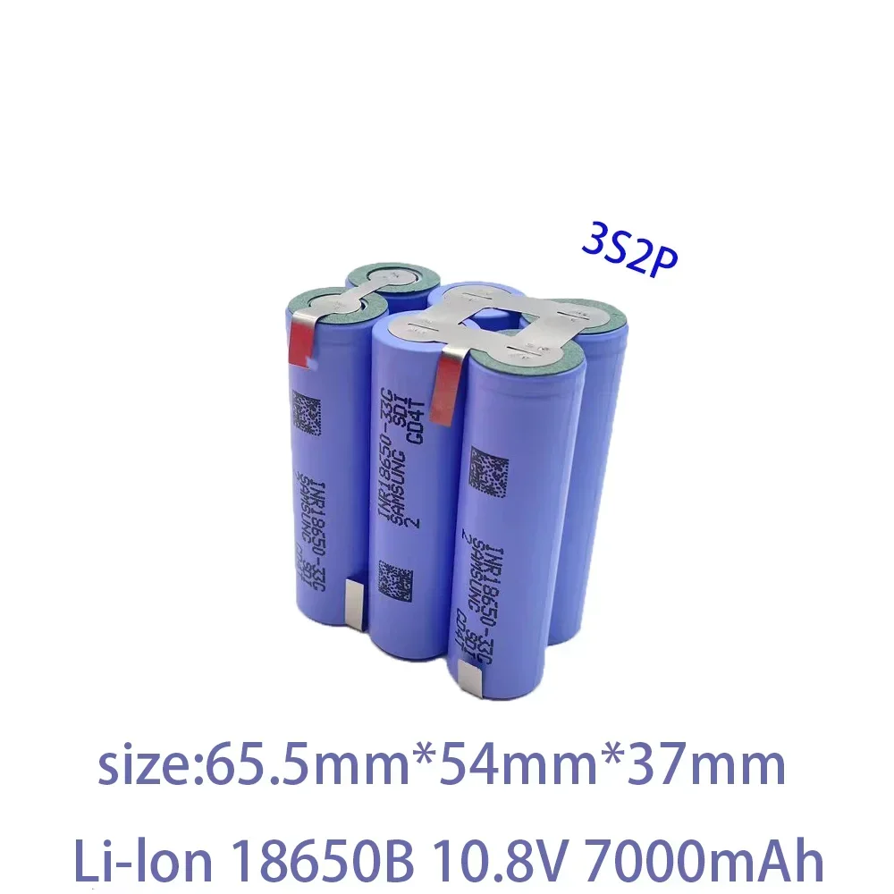 MKEPA 2S1P 2S2P 3S1P 3S2P 4S2P 5S2P 7.2V 10.8V 16.8V 18V 33G Rechargeable Li-ion Battery 18650 3500mAh 18V Screwdriver Battery