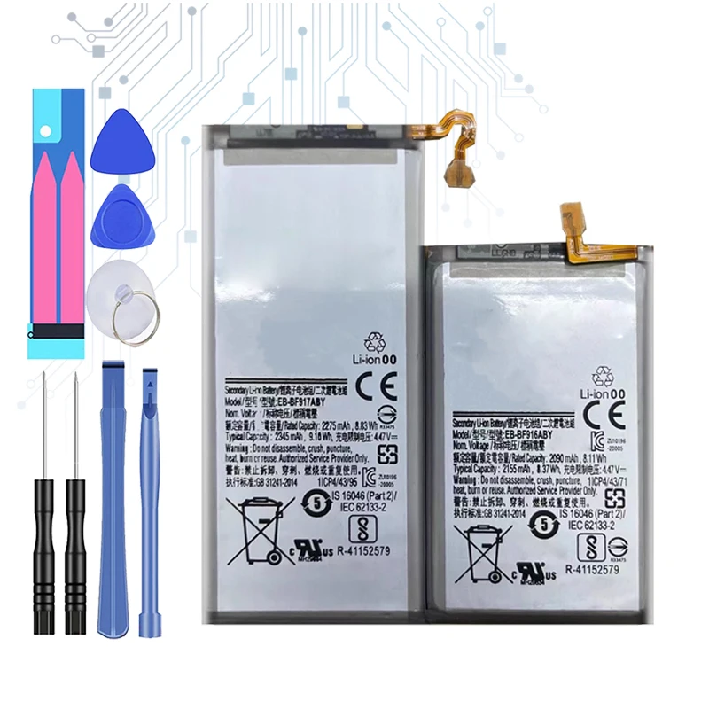 

EB-BF916ABY EB-BF917ABY Replacement Battery For Samsung Galaxy Z Fold2 fold 2 5G SM-F916 2090mAh/2275mAh Portable batteries