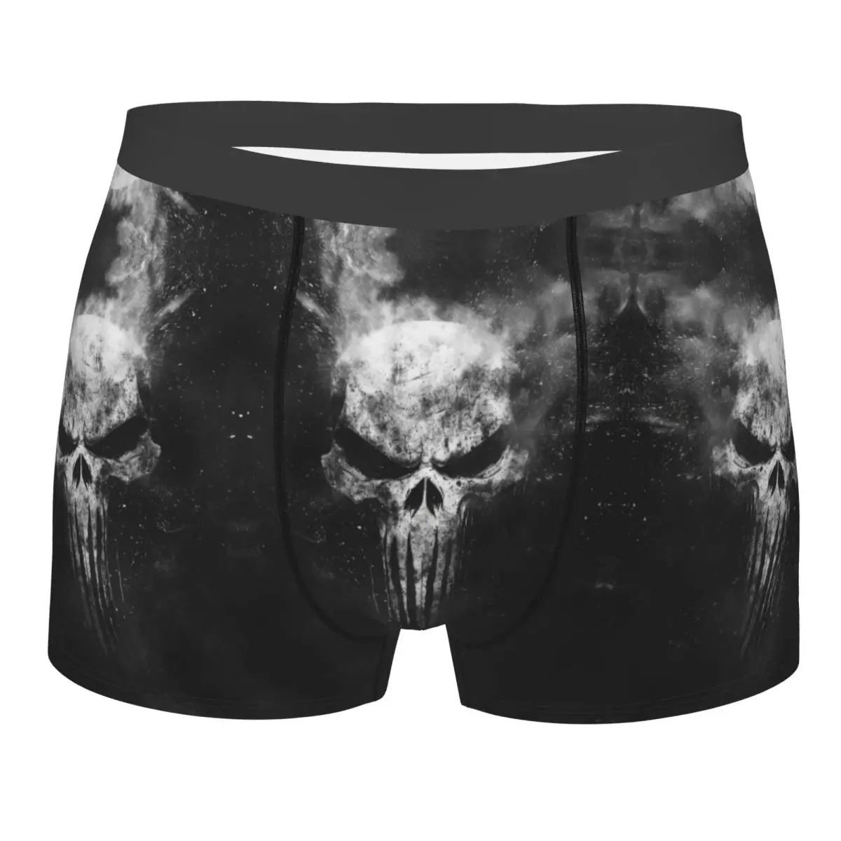 

Customized Punisher Boxer Shorts For Homme 3D Printed Comics Trendy Superhero Underwear Panties Briefs Soft Underpants