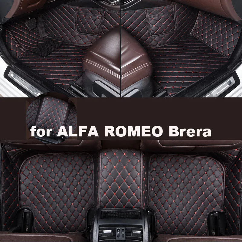 Autohome Car Floor Mats For ALFA ROMEO Brera 2005-2011 Year Upgraded Version Foot Coche Accessories Carpetscustomized