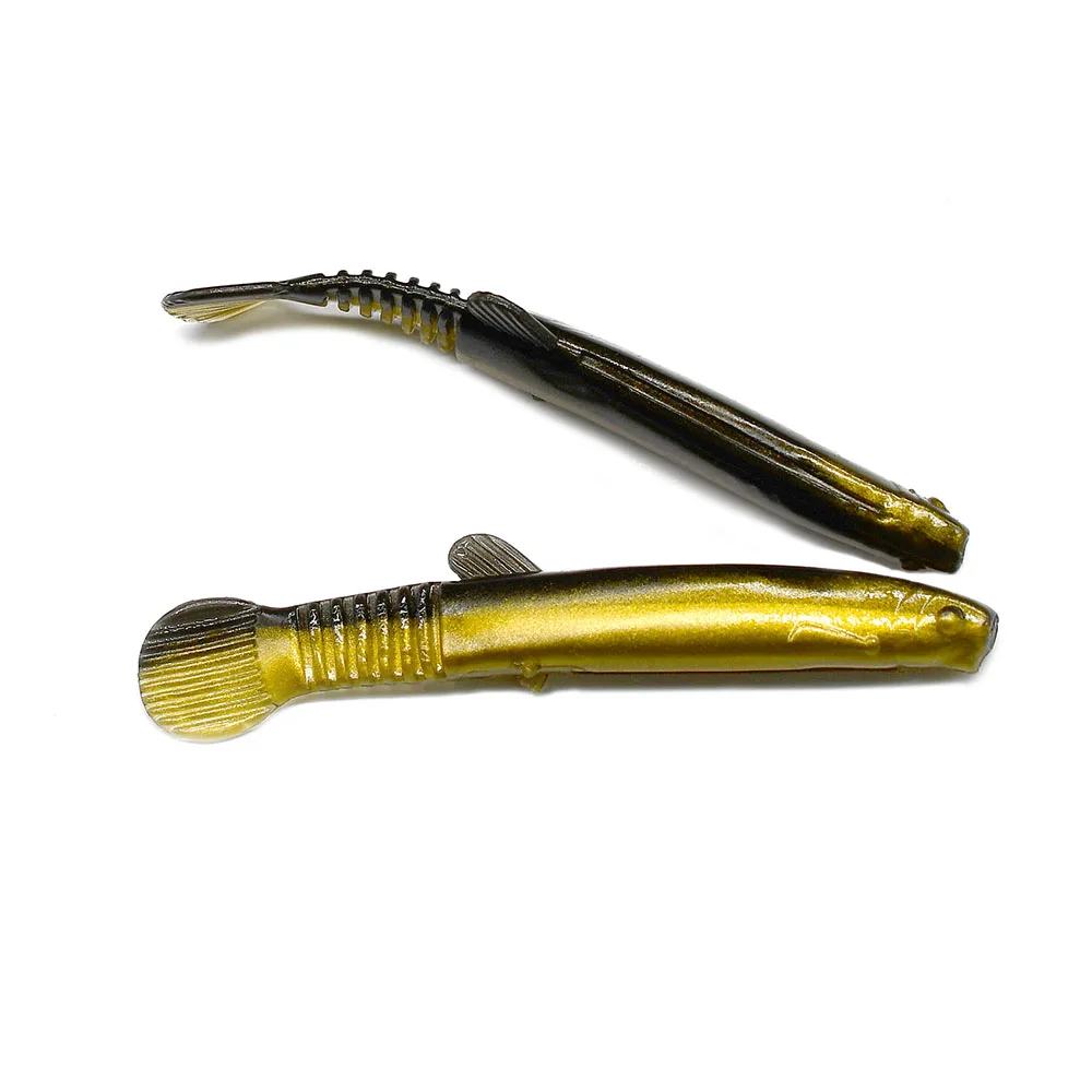 MNFT 7CM/2.2G Zachte Wobble Tail Vissen Lokken Siliconen Kleine Modderkruiper Kunstaas voor Bass