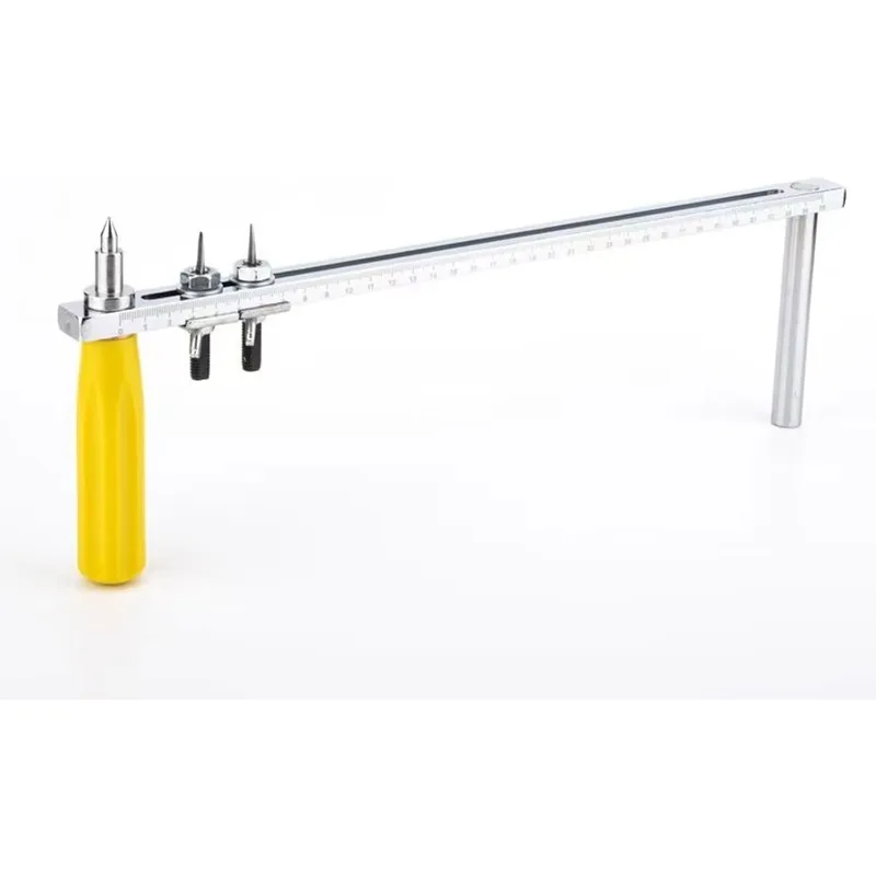 JT-T600A Gasket Cutter Portable Manual Circle Cutter Rubber PTFE Gasket Special Dual Blade Cutting Knife Rotary-Style 40-600MM