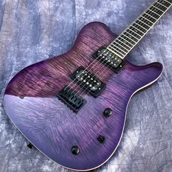 Purple Flame Maple Top TL Electric Guitar Rosewood Fingerboard Solid Wood Body 6 Strings Guitarra