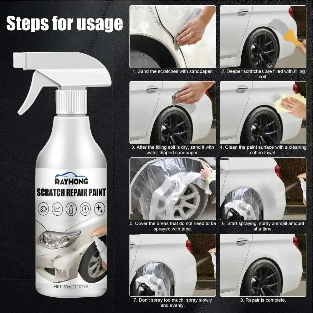 

Car Scratch Removal Spray Body Paint Scratch Repair Care Cleaning Polishing Spray Amagi