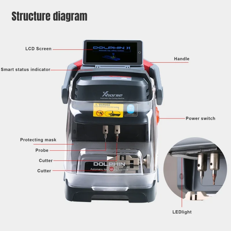 Xhorse VVDI Key Tool Max Pro and Dolphin XP-005L Key Cutting Machine