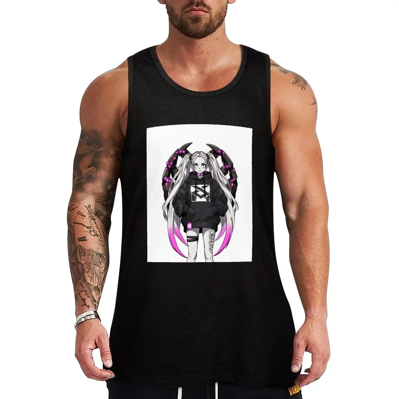 

Mecha ghost girl tee Tank Top Man sleeveless shirt Men sleeveless tee Men's summer clothes 2025 mens designer clothes
