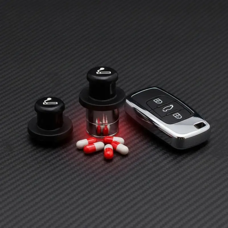 1/2/4 Pièces Coffres-forts cachés, dissimulés sous un allume-cigare de voiture, mini boîtes de rangement portables pour objets personnels