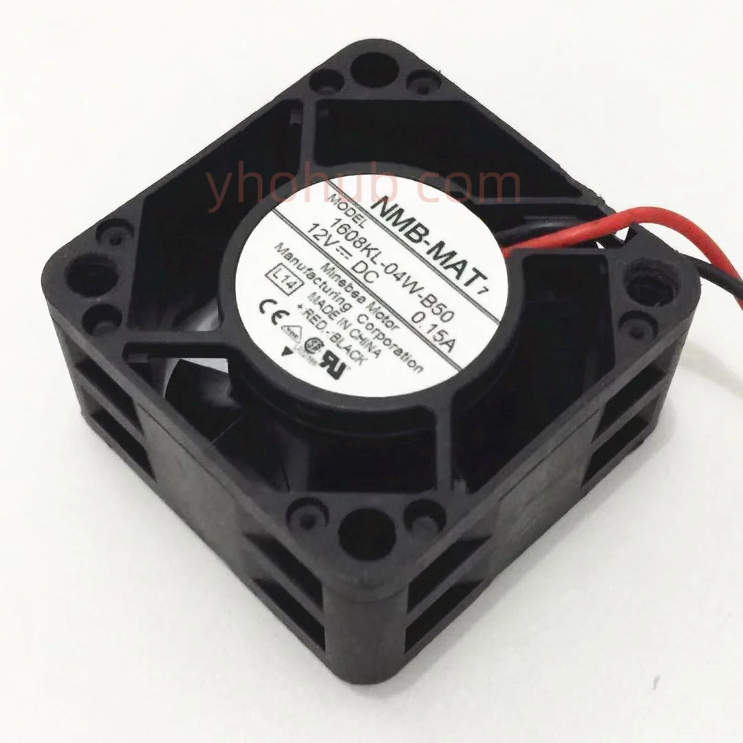 NMB-MAT 1608KL-04W-B50 L14 DC 12V 0.15A 40x40x20mm Server Cooling Fan