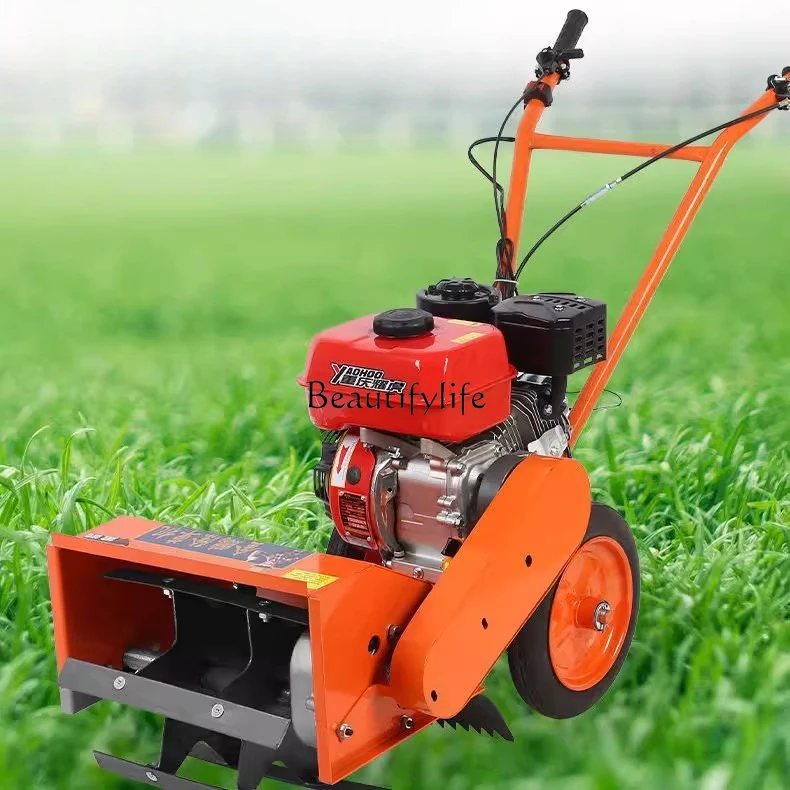 

*Small lawn mower agricultural rotary tillage ditch mowing machine rotary tillage artifact