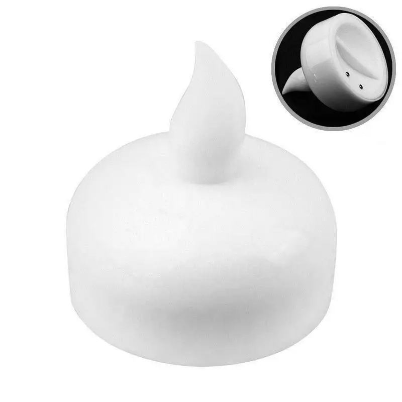 Waterproof Flameless Floating LED tealight Battery operated Water-activated Flickering Candle Wedding Party Centerpiece Pool SPA