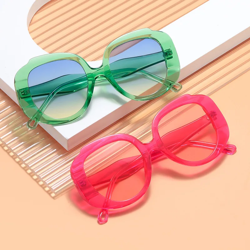 

Women Classic Vintage Sunglasses 7 Colors Oversized Round Frame Sun Glasses Hot Pink Sun Shades Outdoor Cycling Trendy Glasses