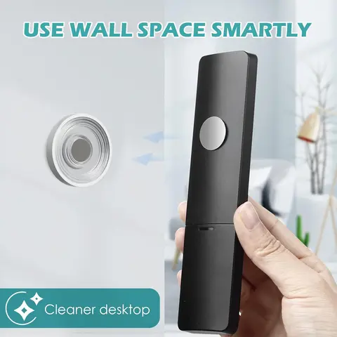 Remote Control Magnetic Hook Wall Mounted Strong Traceless Patch Router TV Air Conditioning Plug Storage Rack No Punching