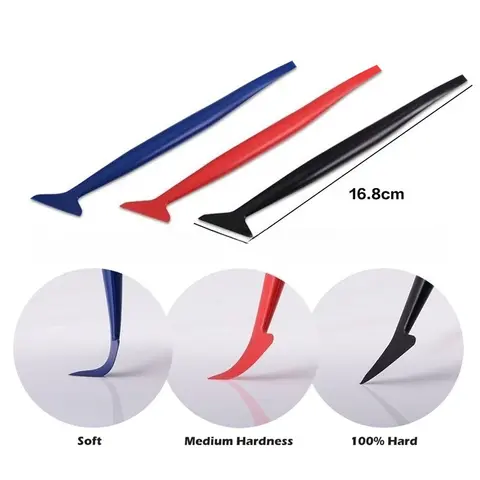 Car Micro Squeegee Curves Slot Tint Tool Set Car Stickers Wrap Vinyl Tools Auto Wrapping Film Installing Scraper Gasket 8 best sales car squeegee - №8