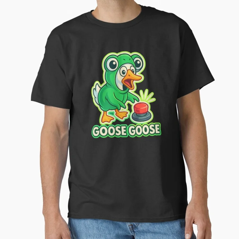 

Funny Silly Goose Cartoon Pressing humor Cute Goose meme Funny t shirt for men Large size Tops S-6XL 100% cotton printed Clothes