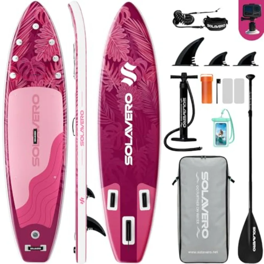 

Inflatable Paddle Board for adults and youth PVC material blue ultra-stable design with anti-slip EVA deck and premium SUP acce