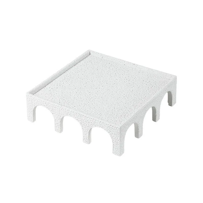 

Modern minimalist square arch tray hotel entrance tabletop storage tray creative crafts