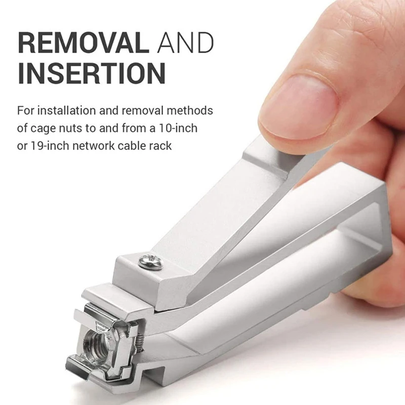 Portable Nut Insert Installation Removal Tool for Easy Operation Convenient Network Cabinet Racks Retail