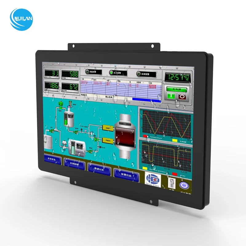 

21,5-дюймовый 1920x1080 промышленный ЖК-экран емкостного сенсорного экрана высокой яркости промышленный емкостный сенсорный монитор с открытой рамкой